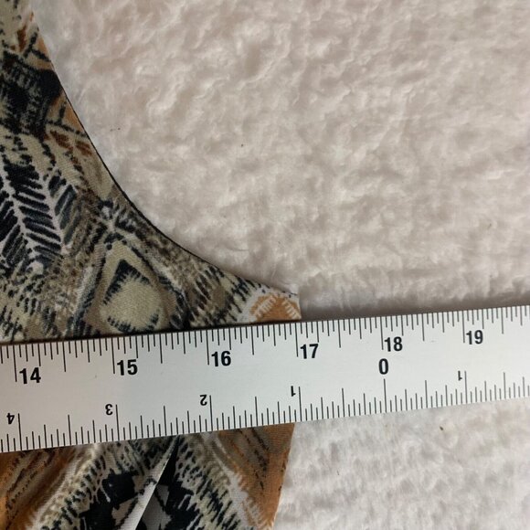 Mlle Gabrielle Women's Geometrical Pattern Cowl Neck Maxi Dress Multi Sz S 10061 - Picture 6 of 13